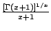 $\frac{[\Gamma(x+1)]^{1/x}}{x+1}$