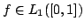 $ f\in L_1([0,1])$