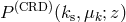 (CRD) P (ks,&mu;k;z)