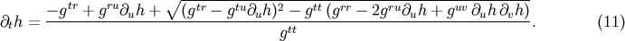 tr ru &amp;#x2218; --tr---tu----2----tt--rr-----ru--------uv--------- &amp;#x2202;th = &amp;#x2212;-g--+-g--&amp;#x2202;uh-+----&amp;#x0028;g--&amp;#x2212;-g--&amp;#x2202;uh-&amp;#x0029;-&amp;#x2212;-g--&amp;#x0028;g--&amp;#x2212;-2g--&amp;#x2202;uh-+--g--&amp;#x2202;uh-&amp;#x2202;vh&amp;#x0029;. &amp;#x0028;11 &amp;#x0029; gtt