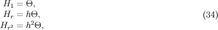 H1 = &amp;#x0398;, Hr = h&amp;#x0398;2, &amp;#x0028;34 &amp;#x0029; Hr2 = h &amp;#x0398;,