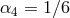 α4 = 1∕6