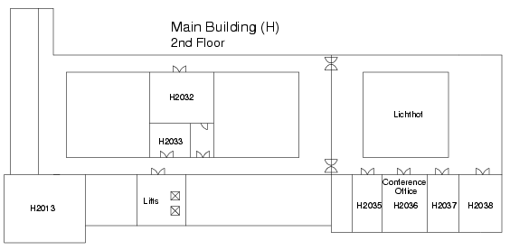 H2013, H2032, H2033, H2035, H2036, H2037, H2038; Main Building/second floor